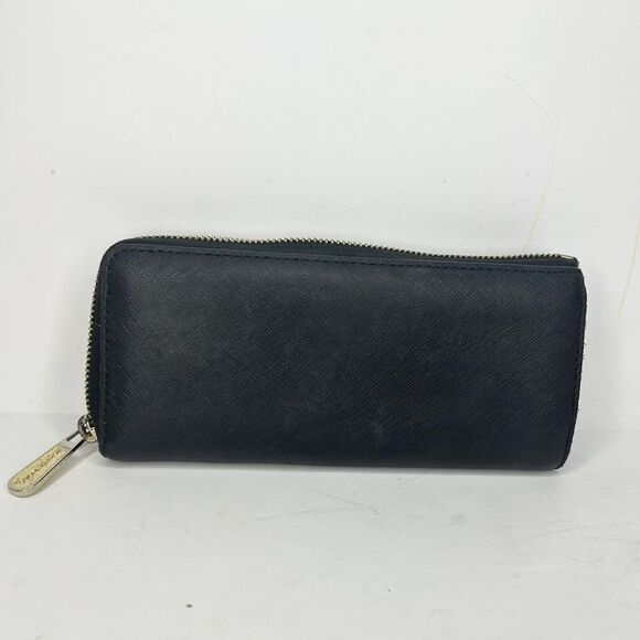 Michael Kors Black Saffiano Leather Jet Set Zip Wallet - Picture 4 of 8